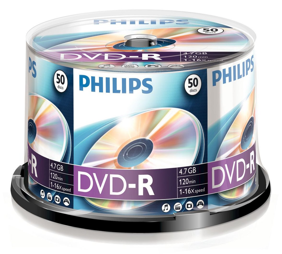 Philips DM4S6B50F - 50 x DVD-R - 4.7 GB (120 Min.)