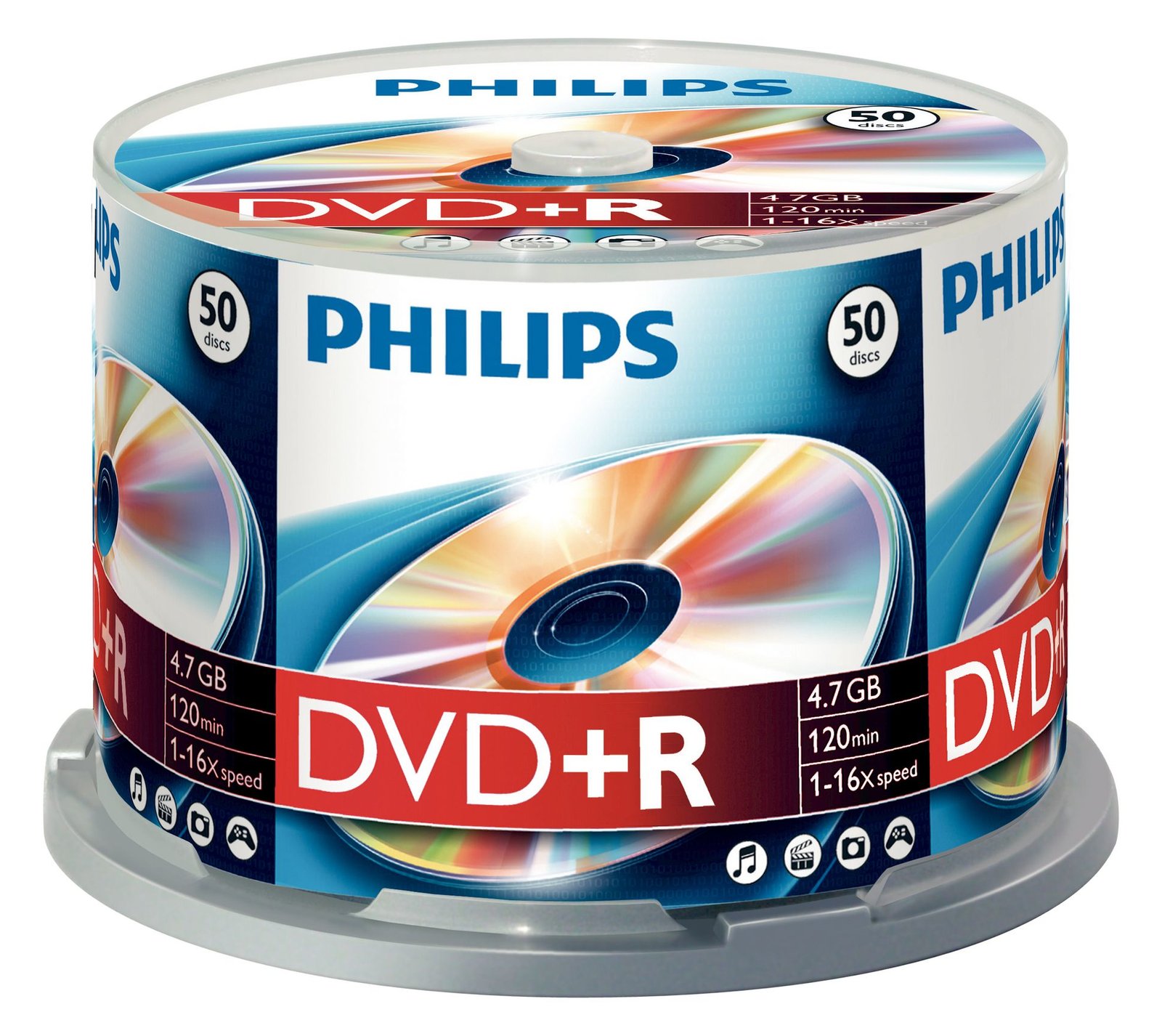 Philips DR4S6B50F - 50 x DVD+R - 4.7 GB (120 Min.)