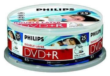 Philips DR8I8B25F - 25 x DVD+R DL - 8.5 GB (240 Min.) von LumaTech