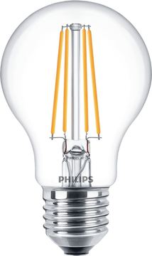 Philips Filament-Lampe - transparent - 60W A60 E27 x2 - 7 W - 60 W - E27 - 806 lm - 15000 h - Warmweiß von LumaTech