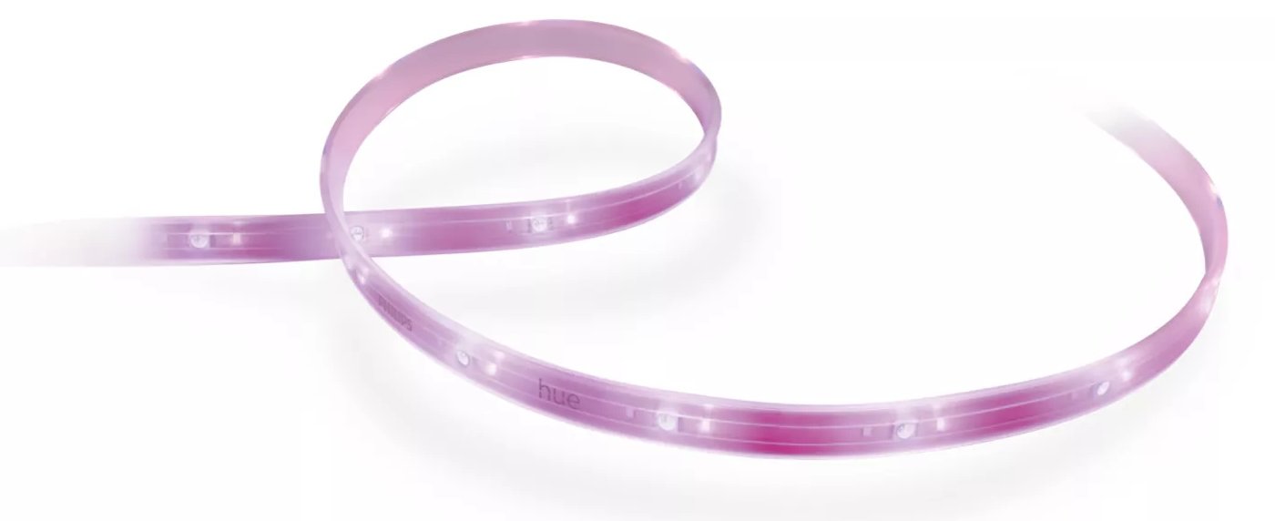 Philips Hue White and Color ambiance Lightstrip Plus Verlängerung V4 1 Meter - Intelligenter Leuchtstreifen