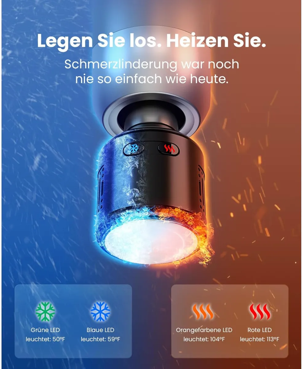 Massagepistole mit Wärme und Kältetherapie, Bob and Brad C2 Pro Tiefengewebsmassagegerät mit Wärme, Professionelles Elektrisches Massagegerät für Zuhause, Fitnessstudio, Erholung, Schmerzlinderung — Bild 2