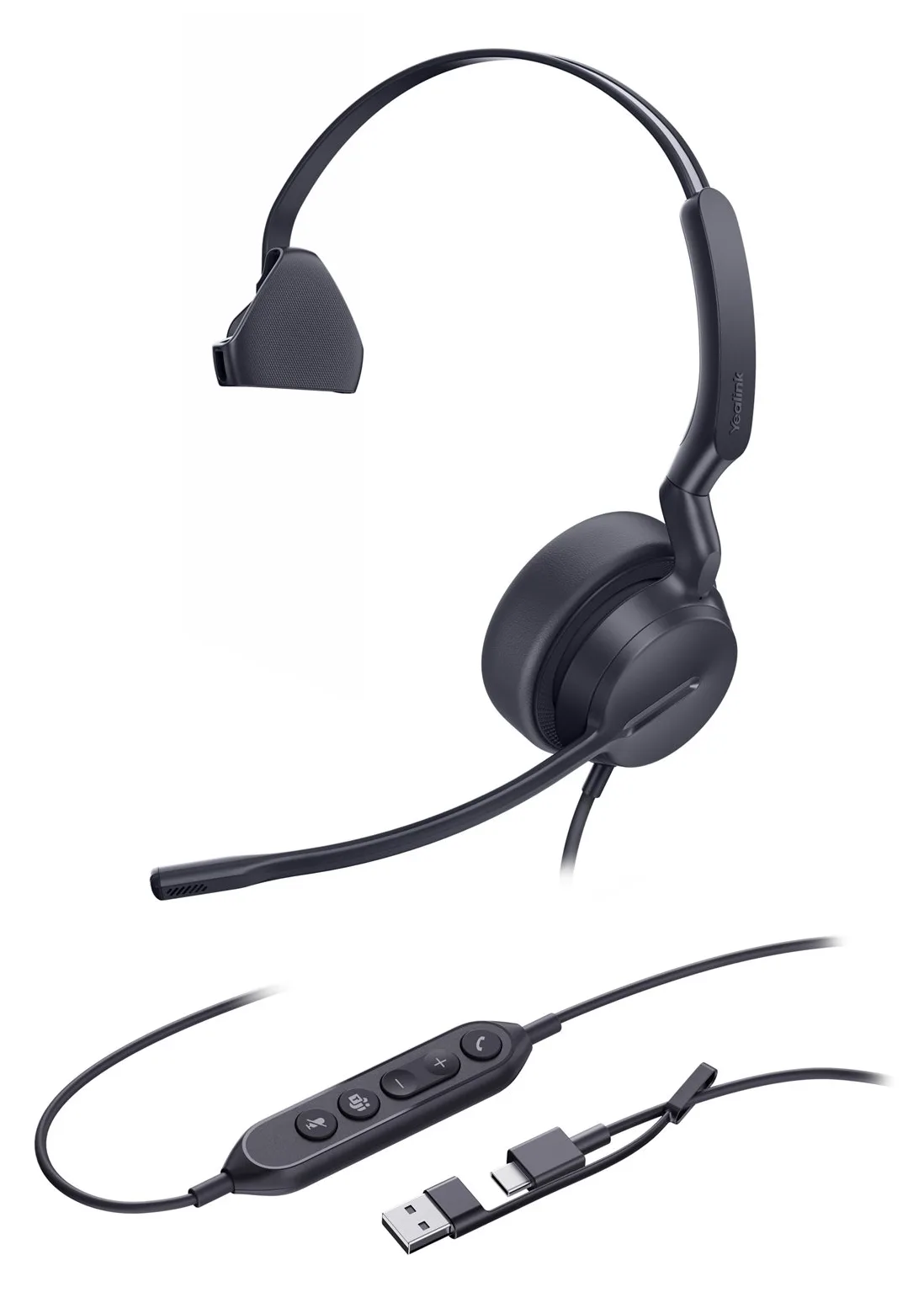 Yealink Headset UH42 Mono Teams USB-C/A - Headset - 20 KHz, Ansicht 4