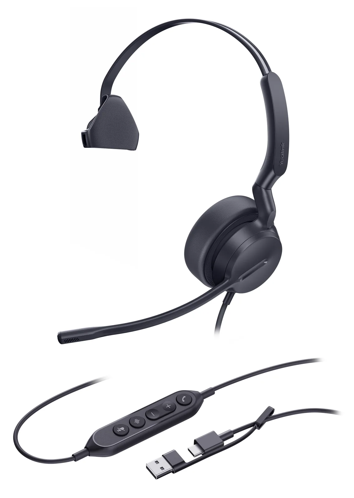 Yealink Headset UH42 Mono USB-C/A - Headset - Mono, Ansicht 2