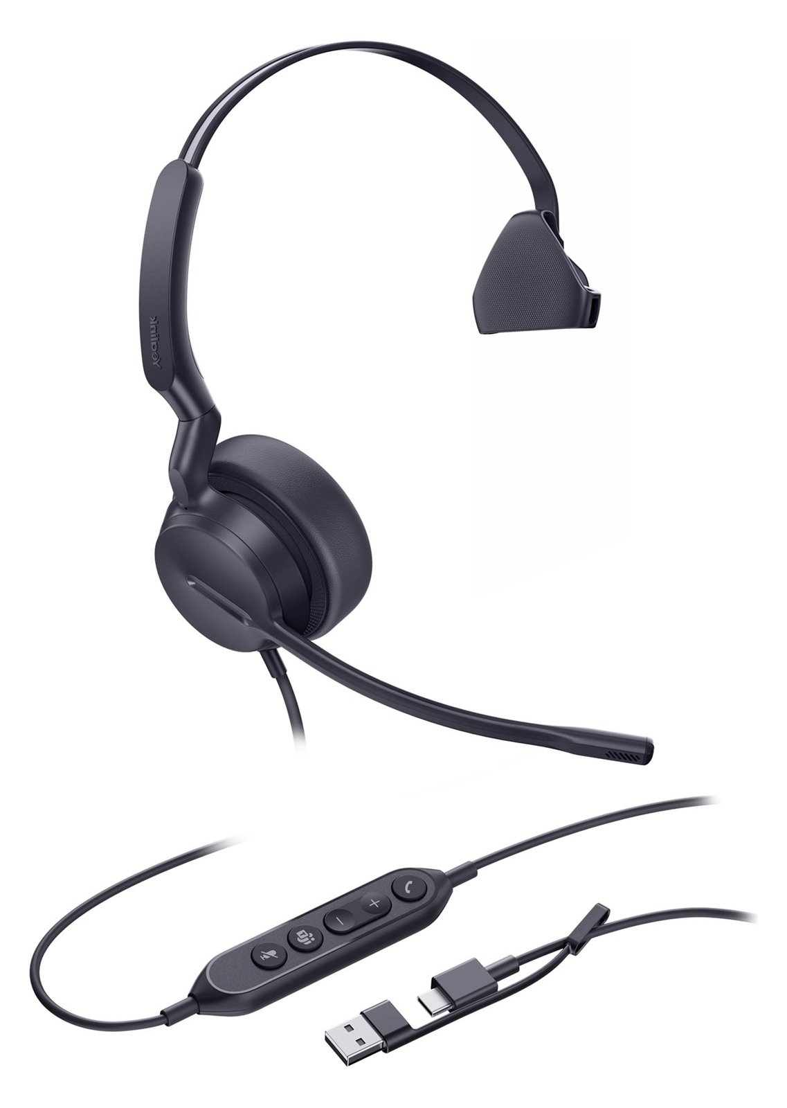 Yealink Headset UH42 Mono USB-C/A - Headset - Mono