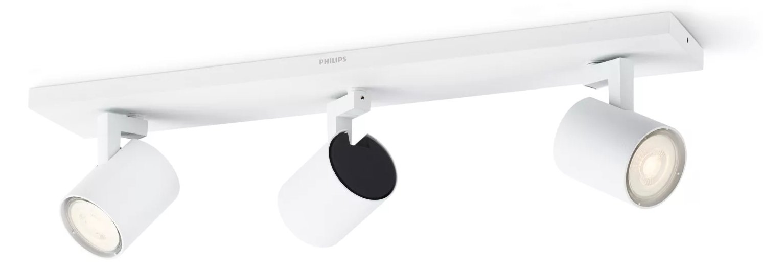 Philips myLiving Runner Decken-/Wandspot - 3x - Einbaustrahler - GU10 - 3 Glühbirne(n) - LED - 10,5 W - 2700 K