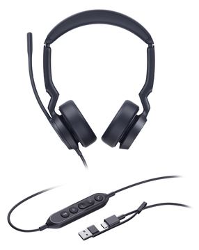 Yealink Headset UH44 Dual UC USB-C/A - Headset - 20 KHz von LumaTech