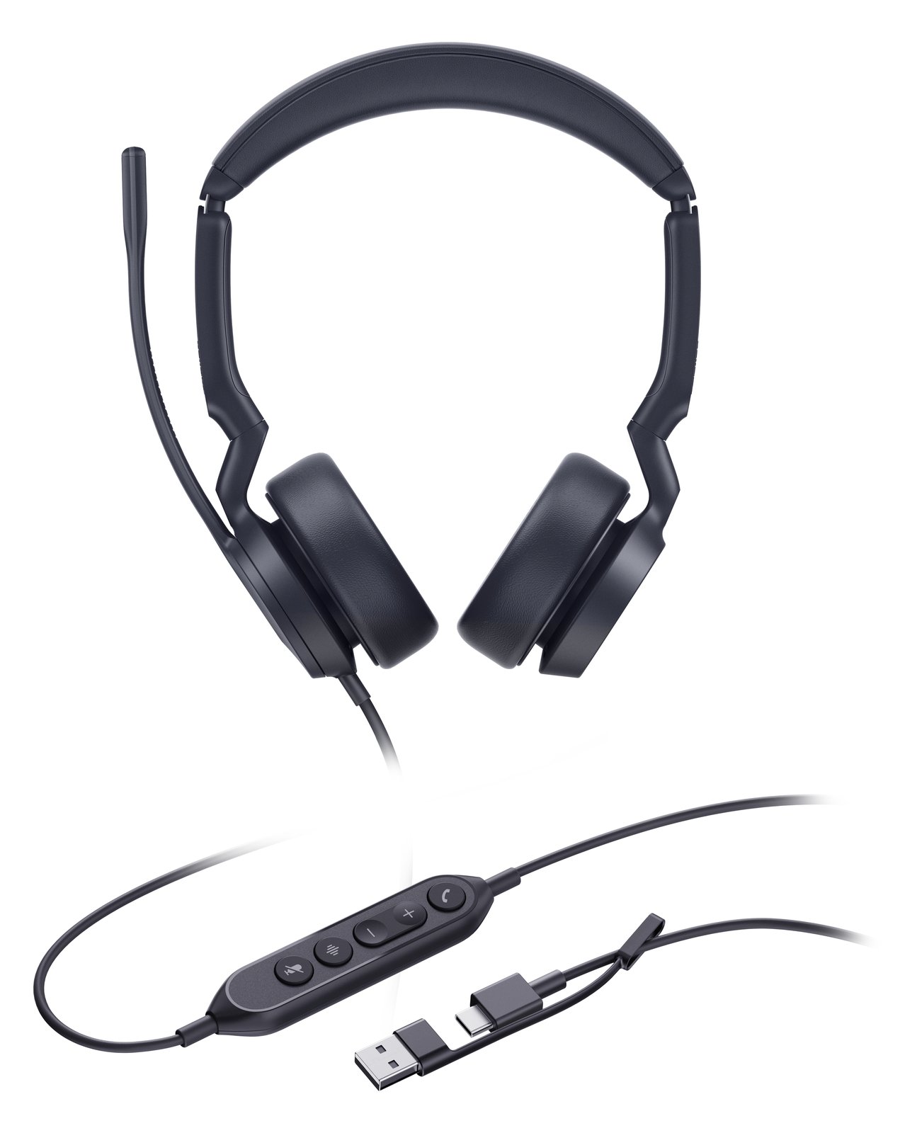 Yealink Headset UH44 Dual UC USB-C/A - Headset - 20 KHz