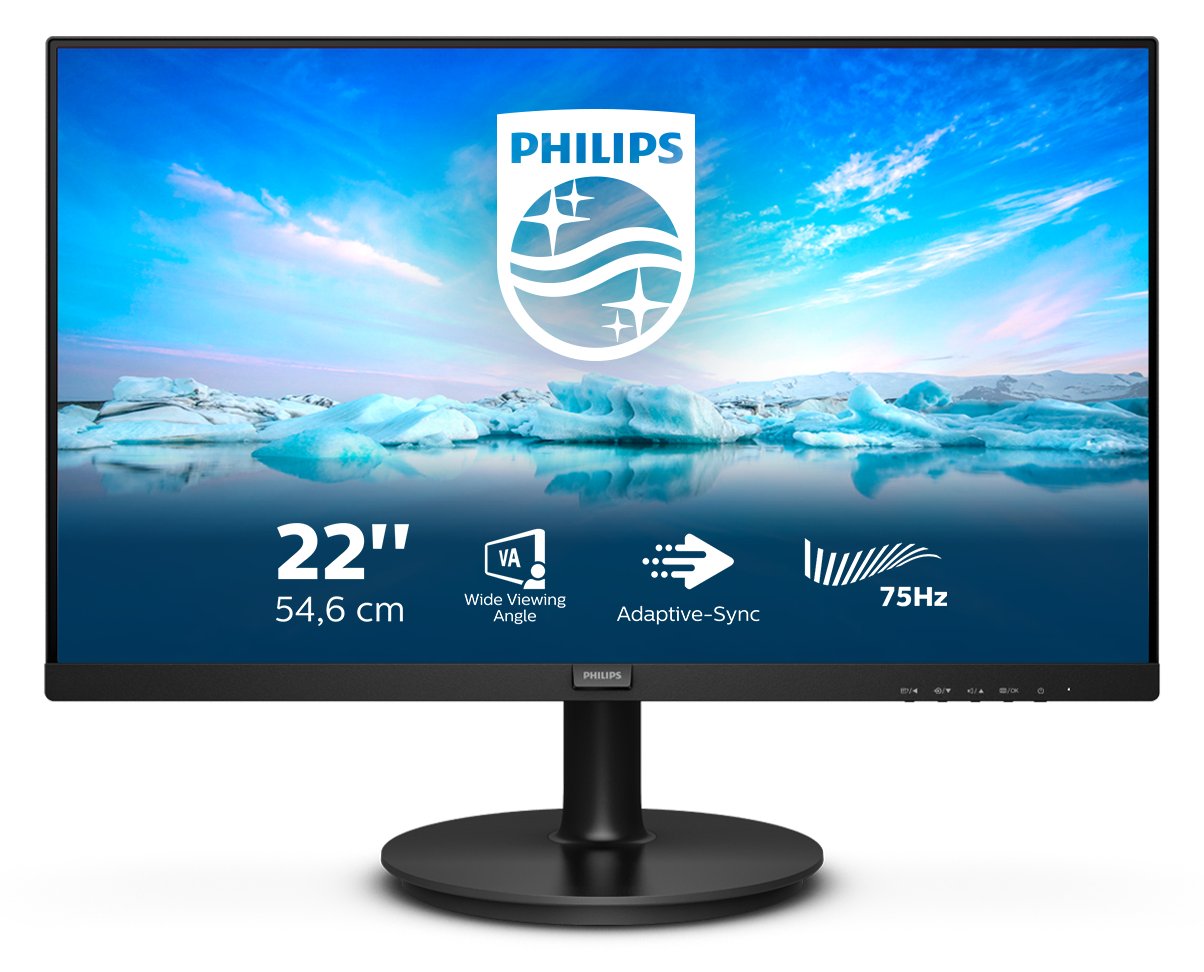 Philips V-line 222V8LA - LED-Monitor - 55.9 cm (22)