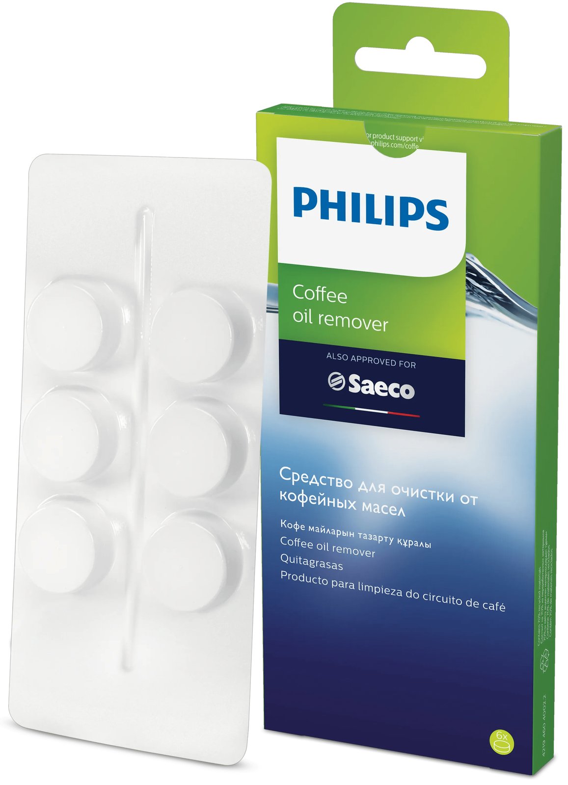 Philips Wie die CA6704/60 Kaffeefettlöser-Tabletten - Reinigungstablette - Deutschland - 6 Stück(e) - 0,1 g