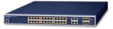 Planet GS-4210-24PL4C - Switch - managed - 24 x 10/100/1000 (PoE+) von LumaTech