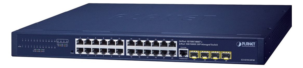 Planet GS-4210-24T4S - Switch - L4 - managed