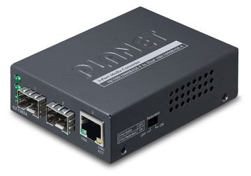 Planet GT-1205A - Medienkonverter - 1GbE - 10Base-T, 100Base-TX, 1000Base-T - 3 Anschlüsse - RJ-45 / SFP (mini-GBIC) von LumaTech