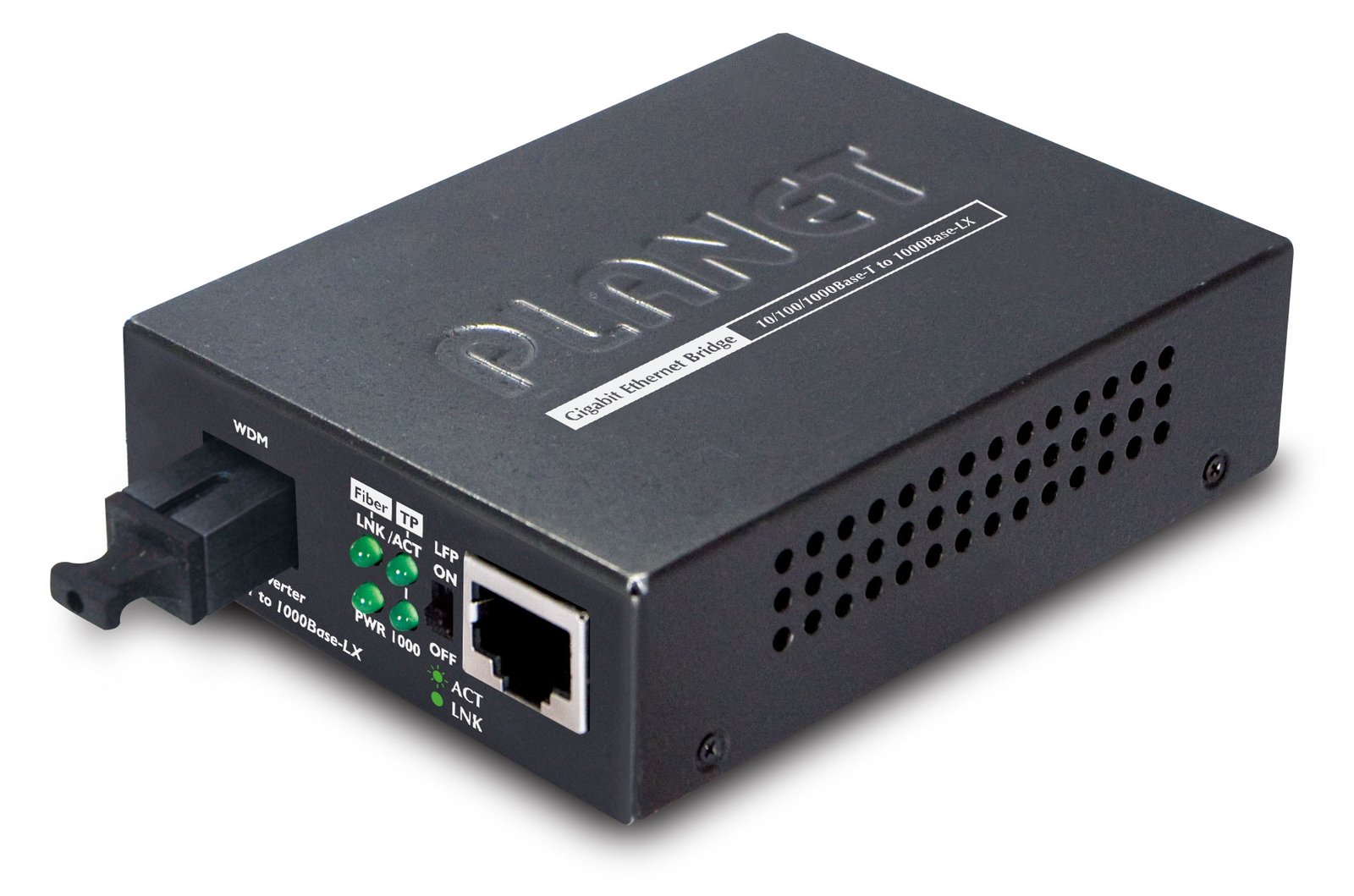 Planet GT-806A15 - Medienkonverter - 1GbE - RJ-45 / SC Single-Modus - bis zu 15 km - 1310 (TX)