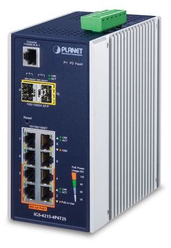 Planet IGS-4215-4P4T2S - Switch - managed - 4 x 10/100/1000 + 4 x 10/100/1000 (PoE) von LumaTech