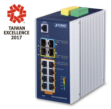 Planet IGS-5225-8P2S2X - Switch - L3 - managed - 8 x 10/100/1000 (PoE+) von LumaTech