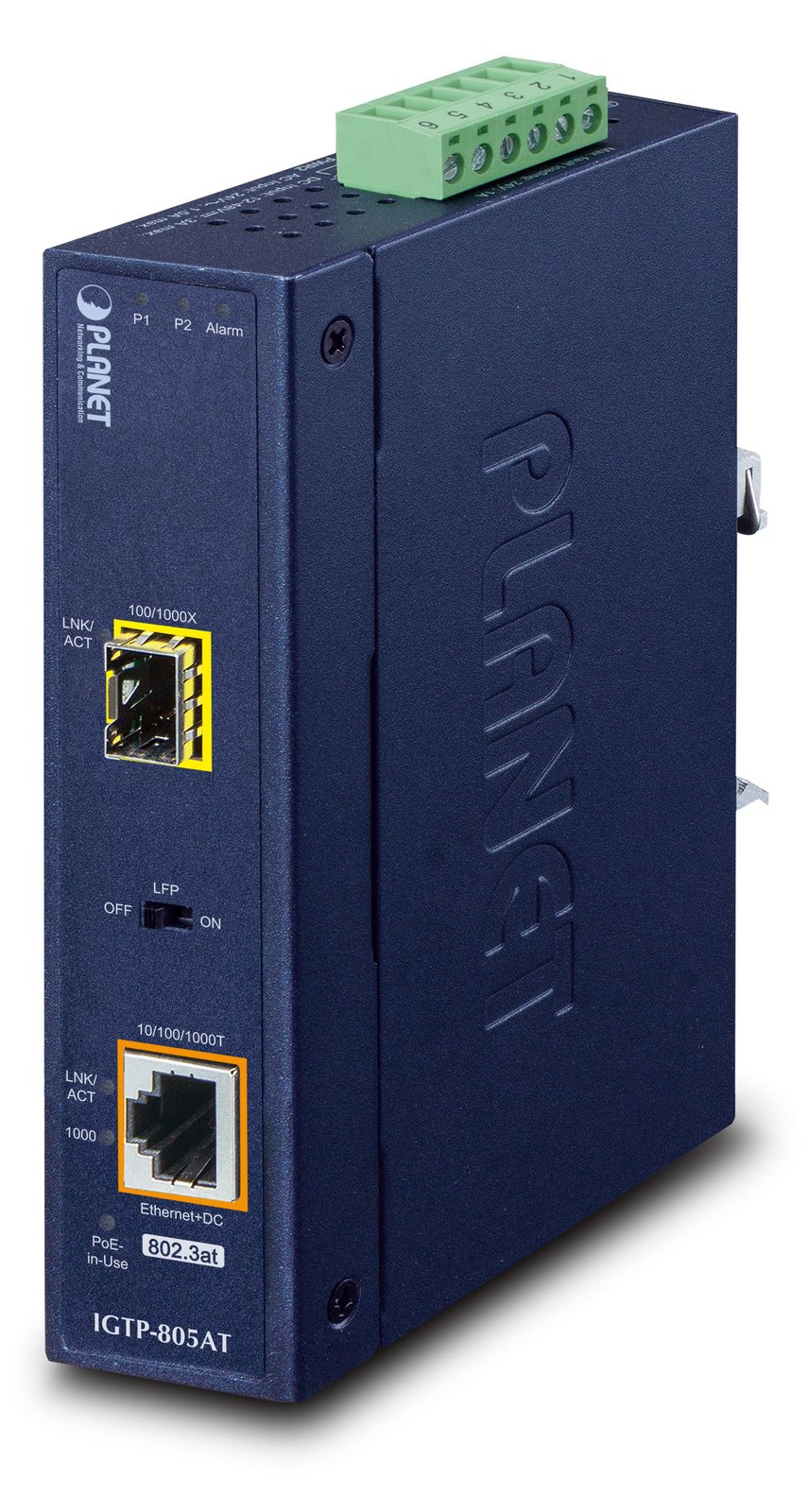 Planet IGTP-805AT - Medienkonverter - 1GbE - 10Base-T, 1000Base-LX, 1000Base-SX, 100Base-TX, 1000Base-T