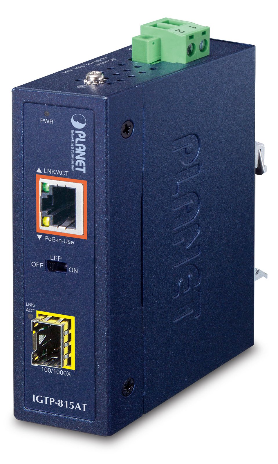 Planet IGTP-815AT - Medienkonverter - 1GbE - 10Base-T, 100Base-TX, 1000Base-T, 1000Base-X, 100Base-X - SFP (mini-GBIC)