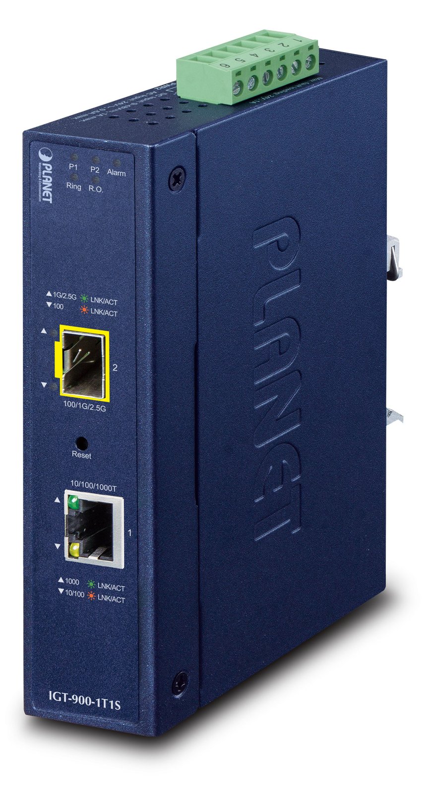 Planet Industrial Media Converter IGT-900-1T1S - Converter - Kupferdraht