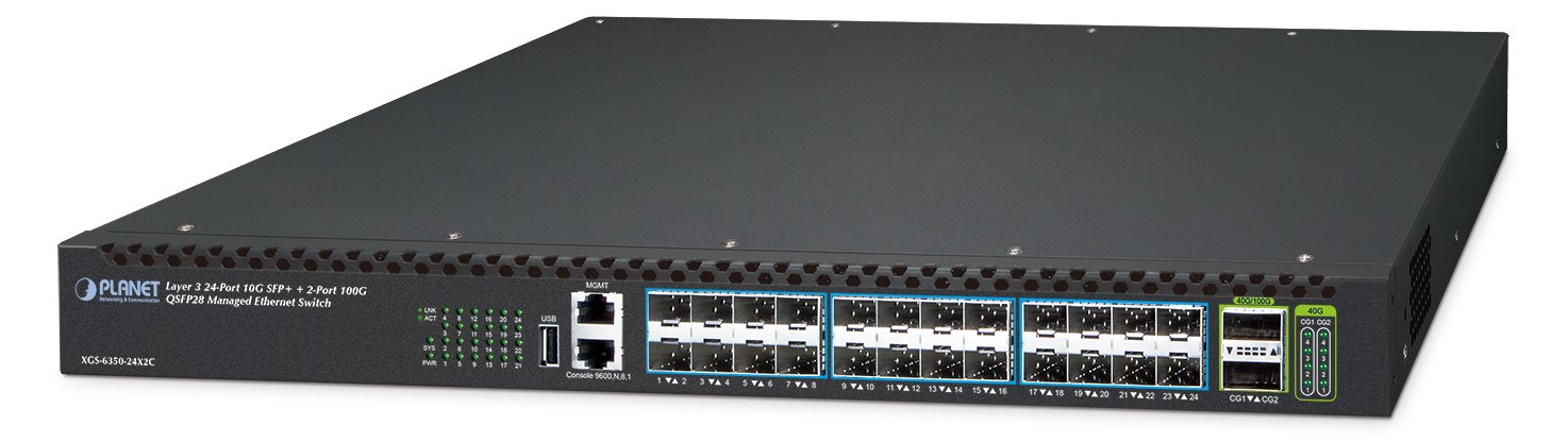 Planet Layer 3 10G SFP++ 40G/100G QSFP28 - Switch - 1 Gbps