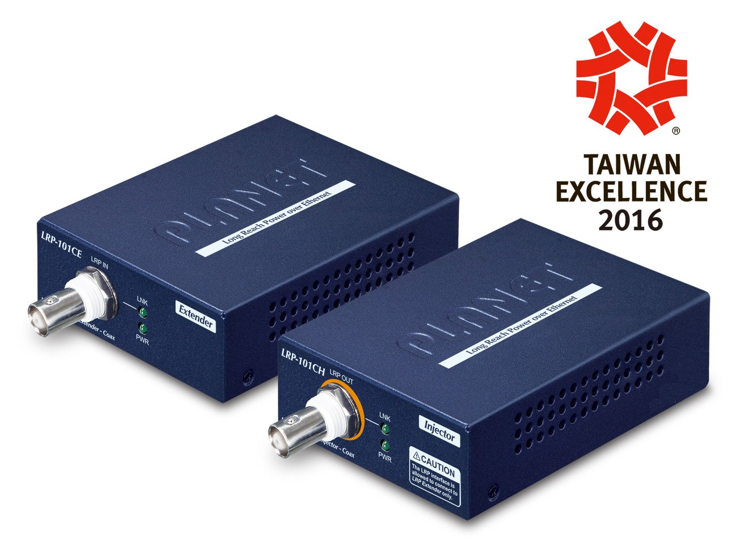 Planet LRP-101C-KIT - Netzwerksender & -empfänger - 1000 m - 10,100 Mbit/s - 10/100Base-T(X) - Blau
