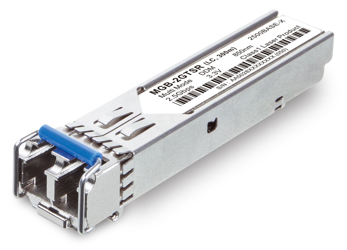 Planet MGB-2GTSR - Faseroptik - SFP - LC (UPC) - 300 m - 850 nm - Schwarz - Silber
