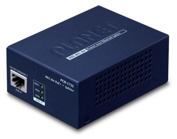 Planet POE-173S - IEEE 802.3 - IEEE 802.3ab - IEEE 802.3at - IEEE 802.3bt - IEEE 802.3u - 10/100/1000Base-T(X) - Schwarz von LumaTech
