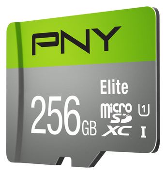PNY Elite - Flash-Speicherkarte - 256 GB - A1 / Video Class V10 / UHS Class 1 / Class10 von LumaTech