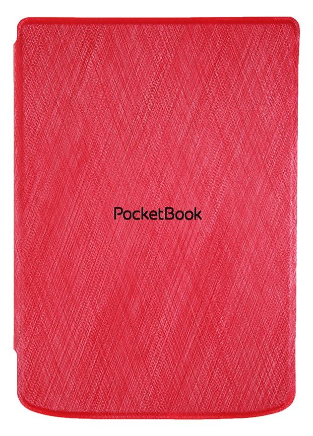 Pocketbook Flip-Hülle für eBook-Reader - PU-Imitationsleder, Baumwolle, Kunststoff - Rot