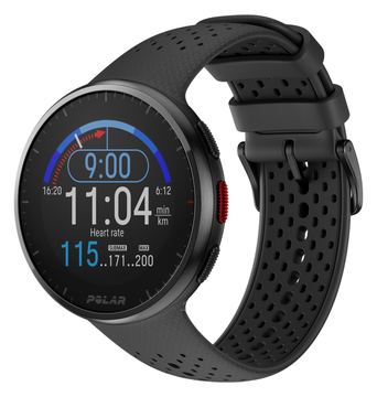 POLAR Pacer Pro - Carbon Gray - intelligente Uhr mit Band - grau - Bandgröße: S/L - Anzeige 3 cm (1.2) von LumaTech