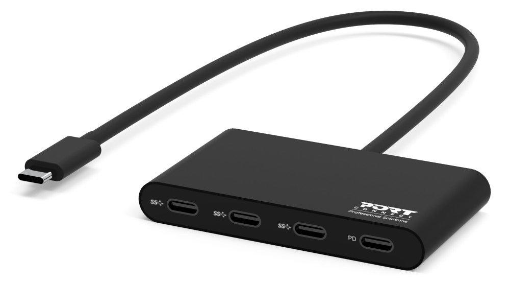 PORT Designs PORT Connect - Hub - 3 x USB-C + 1 x USB-C (Spannungsversorgung)