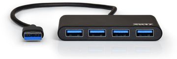 PORT Designs PORT Connect - Hub - 4 x SuperSpeed USB 3.0 von LumaTech