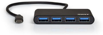 PORT Designs PORT Connect USB HUB 4 PORTS TYPE C - Hub - 4 x SuperSpeed USB 3.0 von LumaTech