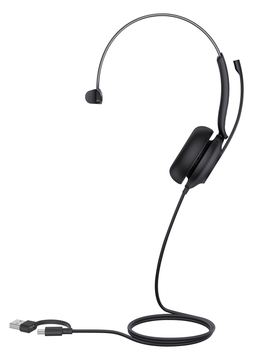 Yealink UH35 Mono - Headset - On-Ear - kabelgebunden - USB-C - Schwarz - optimiert für UC von LumaTech