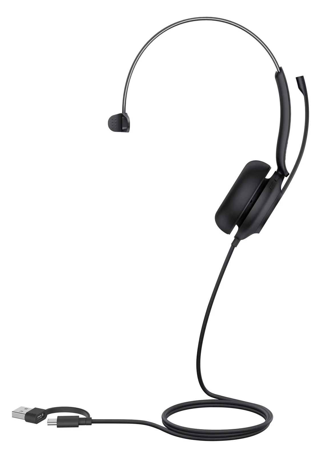 Yealink UH35 Mono - Headset - On-Ear - kabelgebunden - USB-C - Schwarz - optimiert für UC, Ansicht 4