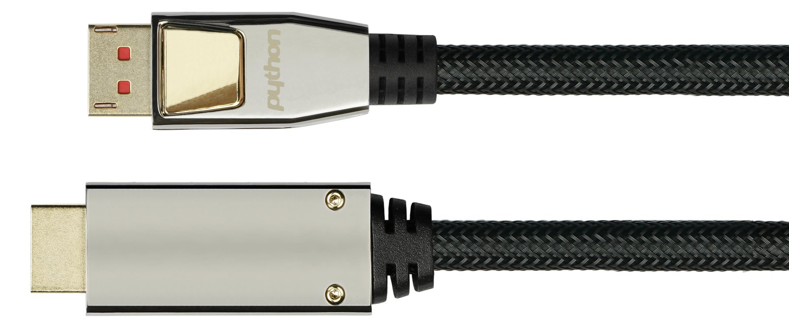 PYTHON DisplayPort 1.4 an HDMI 2.0 Kabel Nylong. schwarz - Kabel - Digital/Display/Video von LumaTech