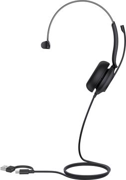 Yealink UH35 Mono - Headset - On-Ear - kabelgebunden - USB-C - Schwarz - Zertifiziert für Microsoft Teams von LumaTech