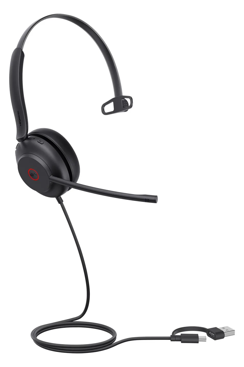 Yealink UH35 Mono - Headset - On-Ear - kabelgebunden - USB-C - Schwarz - Zertifiziert für Microsoft Teams, Ansicht 3