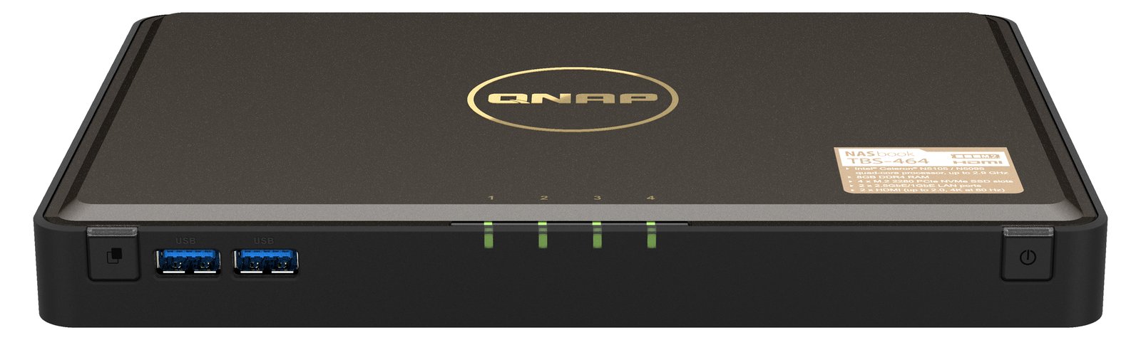QNAP TBS-464 NASbook - NAS-Server - 4 Schächte