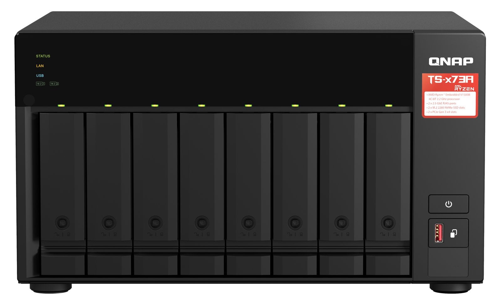 QNAP TS-873A - NAS-Server - 8 Schächte - SATA 6Gb/s