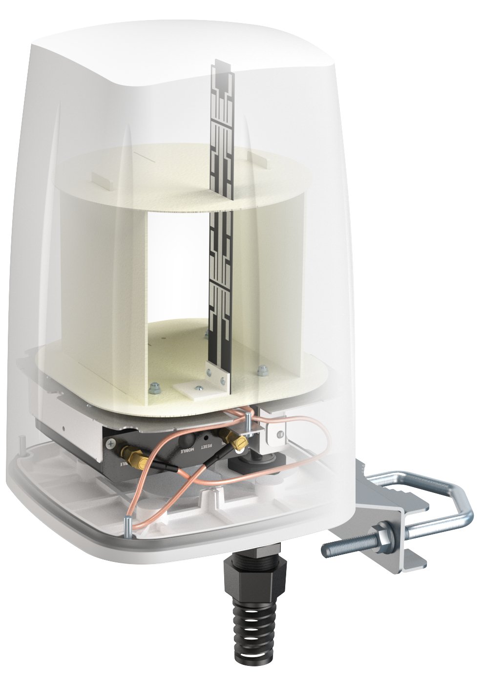 QuWireless QuSpot - 7 dBi - 50 Ohm - Omnidirektionale Antenne - Vertikale Polarisation - IP67