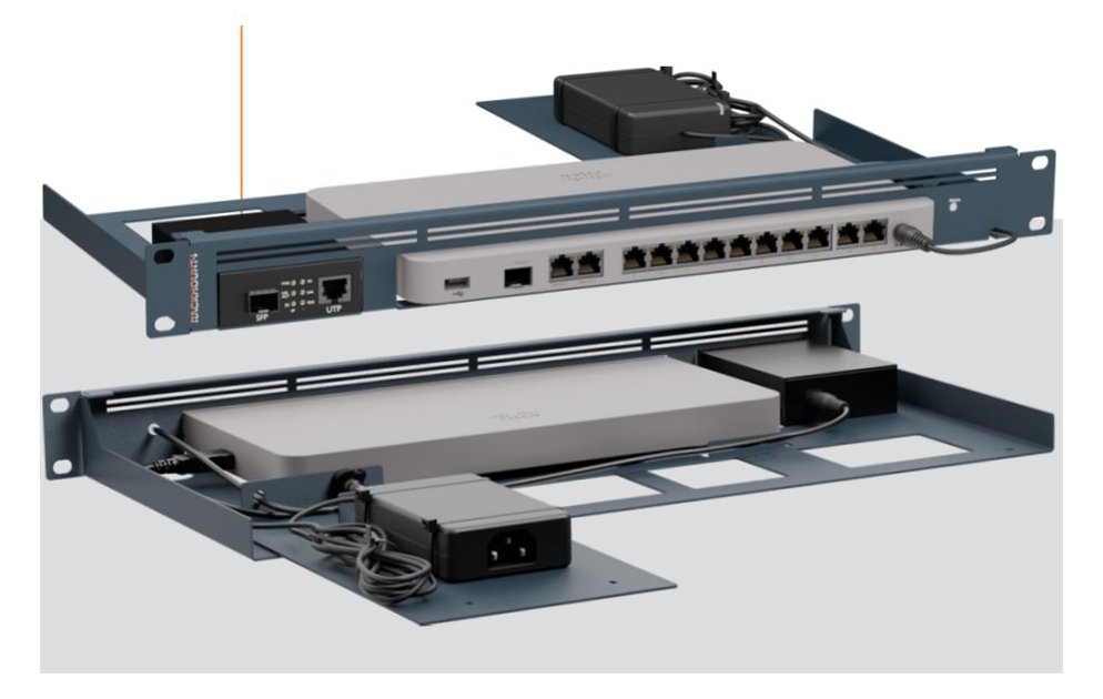 Rackmount.IT RM-CI-T24MC - Montagesatz für Netzwerkgeräte - Rack montierbar - cisco metallisch blau - 1U - 48.3 cm (19)
