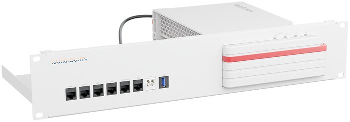 Rackmount.IT RM-FB-T8 - Montagesatz für Netzwerkgeräte - Rack montierbar - Signal White - 2U - 48.3 cm (19)