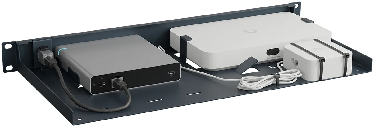 Rackmount.IT RM-UB-T9 - Montagesatz für Netzwerkgeräte - Metallic Dark Blue - 1U - 48.3 cm (19), Ansicht 3