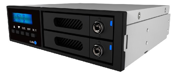 RAIDON inTank iR2022 - Internes RAID-Gehäuse mit Datenanzeige, Netzanzeige, Tastensperre, LCD-Anzeige, Lüfter - 2.5