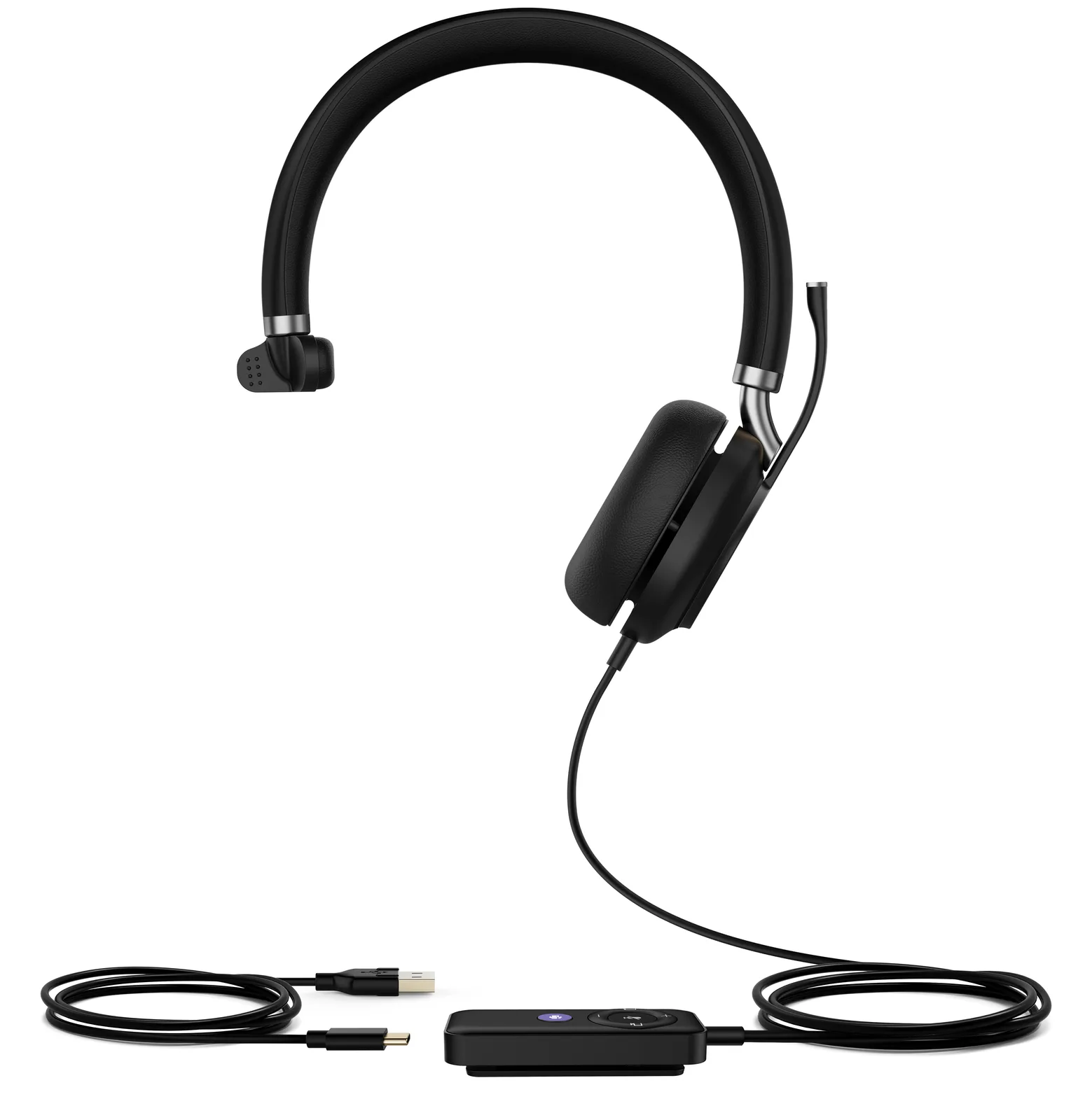 Yealink UH38 Mono Teams - Verkabelt & Kabellos - Büro/Callcenter - 20 - 20000 Hz - 110 g - Kopfhörer - Schwarz, Ansicht 2