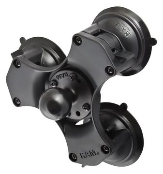 Ram Mounts RAM RAP-365-224-1U - Sockel mit 3 Saugnäpfen von LumaTech