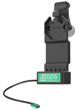 Ram Mounts s GDS Uni-Conn Ladestation - 2-Lochmuster AMPS - USB-C-Anschluss von LumaTech