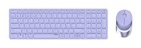 Rapoo 9750M - Kabellos - RF Wireless + Bluetooth - Scherenschalter - Lila - Maus enthalten - TL: Deutsch, QWERTZ
