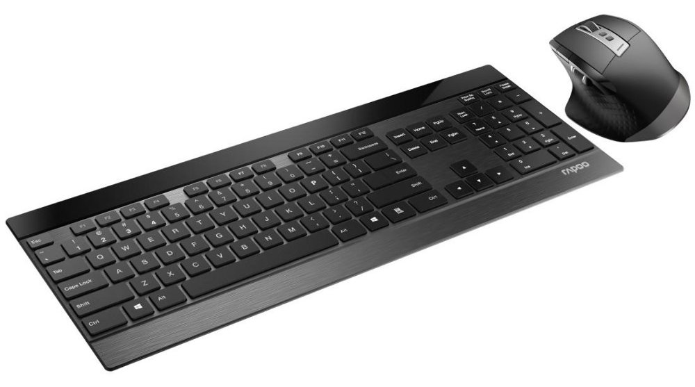 Rapoo 9900M - Tastatur-und-Maus-Set - kabellos - TL: Deutsch, QWERTZ